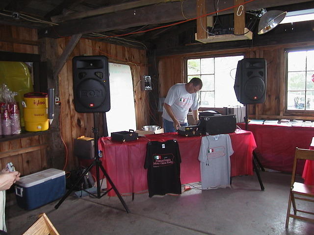 DJ Dave setting up.