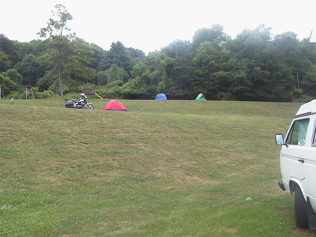 Even farther up the hill were Mike and Gary's tents