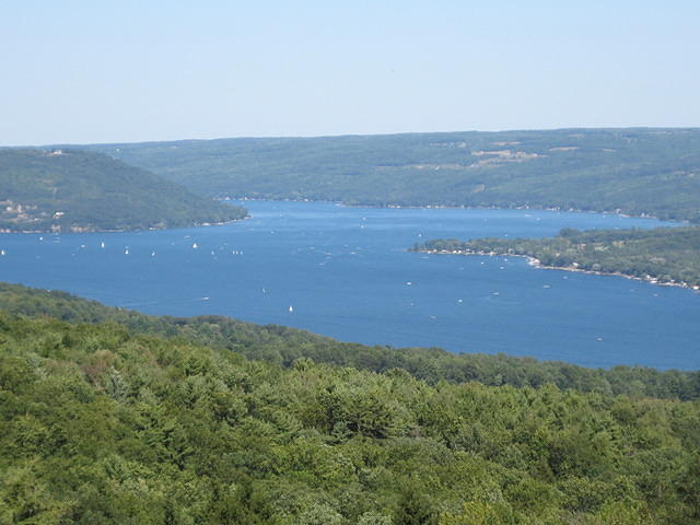 The Keuka Lake with Crosby in the distance...