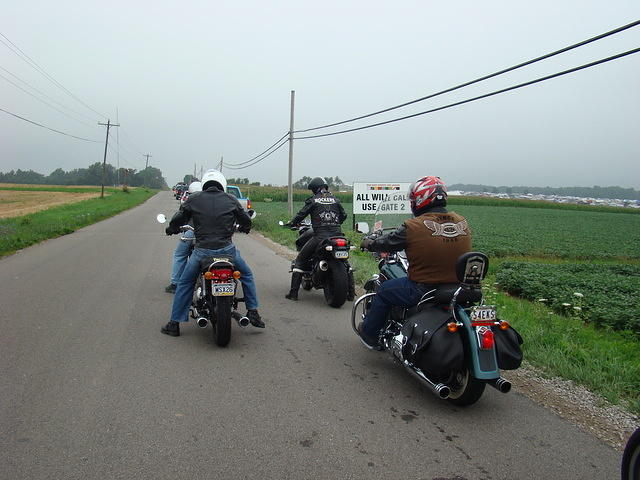 On our way to the track on Saturday