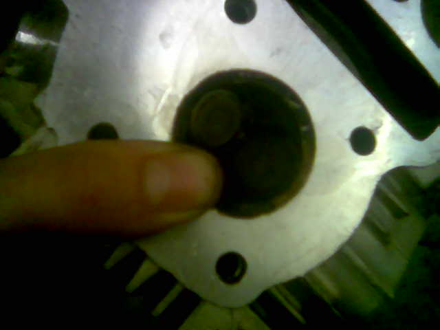 monkeybike valves (CT50) and my thumb. Aren't those little valves sooooo cute?