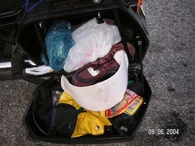 Waxman's well-organized sidebag.