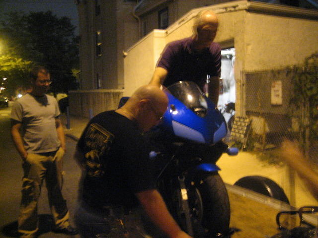 How many philly riders does it take to tie down a cbr600?