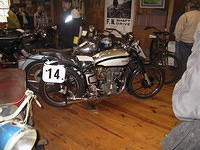 Side view of the Manx Norton racer.