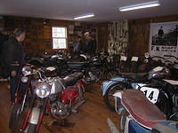 Great collection of motorcycles.