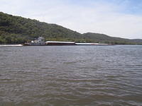 Barge on the Ohio River.