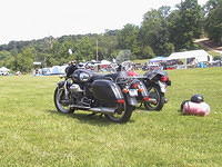 Even a couple of Guzzi riders couldn't stay away
