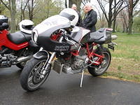 Ducati mh900e in full carbon fiber