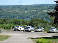 View of the Keuka Lake from the Bully Hill Winery