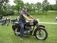 Dick Harris, recipent of the 2007 Motorcycle Enthusiasm Award in honor of Robert "Snuffy" Smith