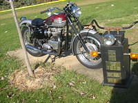 Triumph Tiger, previous owned by Snuffy and the "Slow Race" trophy