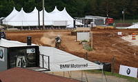 This dirt course was set up in the middle of the rally site for the "GS challenge."