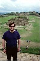Atop one of the many fascinating structures on Monte Alban