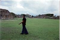 The open plain at the center of Monte Alban