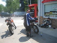 Gas stop before heading to the dirt (sand?)