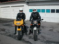Approx. 10 a.m., with my friend Johannes on the R60/5.