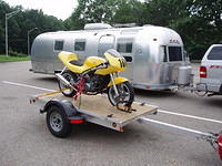 I think this Airstream could be due for a subframe mod and some titanium...