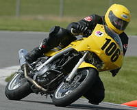Turn 6, Pocono, 2004.  I wiped out here in what was called the "world's lowest highside" in May of 2005.