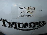 ...with Frenchie tribute on the tank