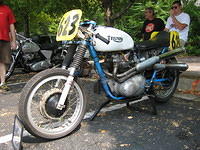 Pat's Triumph race bike