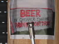 BEER, Now cheaper than gas "Drink Don't Drive"
