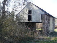 This barn is at the end of the village.
